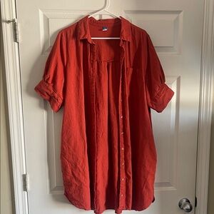 Ginger Button-Up Shirt Dress